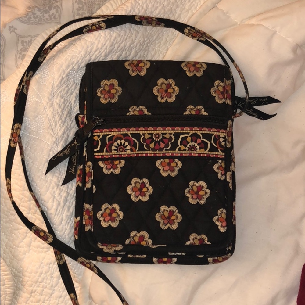 Vera Bradley black and red crossbody